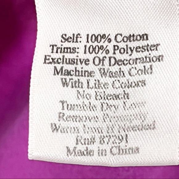 JOHNNY WAS Fuchsia Floral Embroidered Jersey Knit V-Neck Pockets Tunic Top XS - Picture 3 of 10